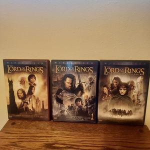 Lot Of 3 Dvds Lord Of The Rings Trilogy Pre-Owned Tested Working Great Condition